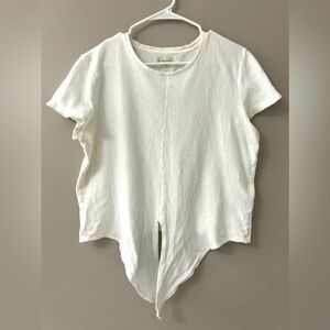 Madewell tie front shirt